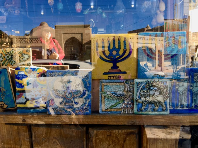 Storefront of antique shop in Kashan